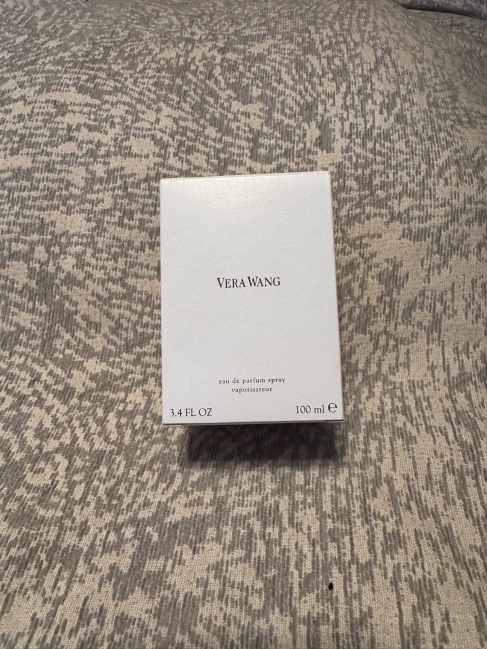 Vera Wang White Fragrance Box with Logo Text